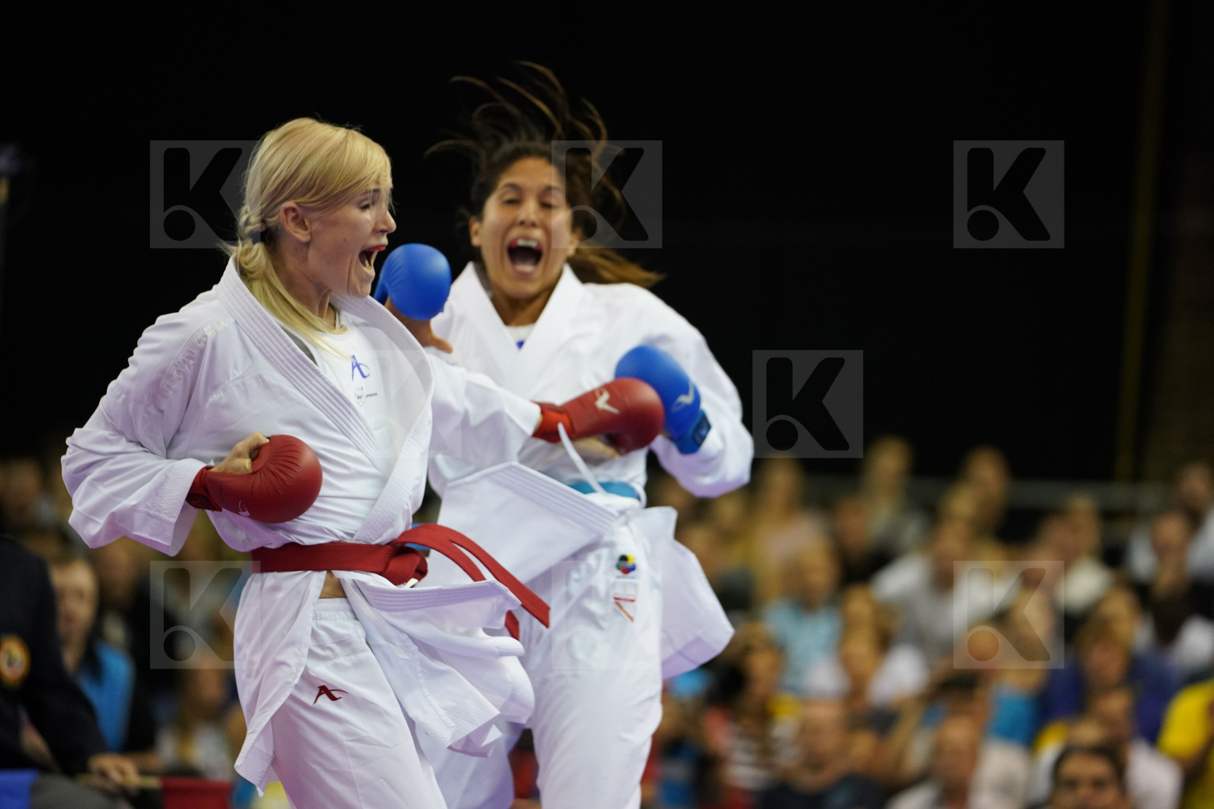 Female Kumite -61kg Gold match Grande Alexandra Peru Serogina Anita Ukraine